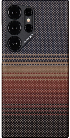 Чехол для Samsung Galaxy S24 Ultra Pitaka Fusion Weaving MagEZ 4 - Sunset 250_100_770143