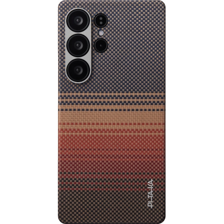 Чехол для Samsung Galaxy S25 Ultra Pitaka Tactile Woven - Sunset 250_100_585623