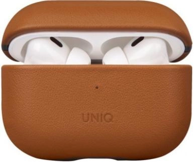 Кожаный чехол для AirPods Pro 2 Uniq Terra Genuine Leather - Toffee Brown 250_100_623788
