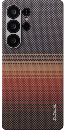 Чехол для Samsung Galaxy S25 Ultra Pitaka Tactile Woven - Sunset 250_100_770132
