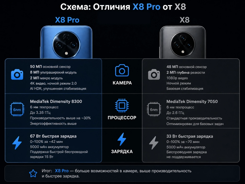 Отличия X8 Pro от X8.png Отличия X8 Pro от X8.png
