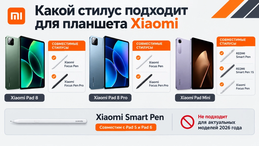 Какой стилус подходит для планшета Xiaomi - обзор Xiaomi Smart Pen