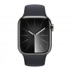 Часы Apple Watch Series 9 41mm Graphite Stainless Steel Case Sport Band Midnight M/L 100_100_640232