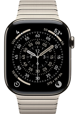 Часы Apple Watch Series 11 46mm Titanium Case Link Bracelet Natural 400_400_640041