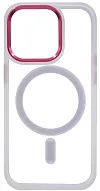 Чехол прозрачный с цветным бортиком MagSafe iPhone 14 Pro Max Прозрачный 500_191_534991
