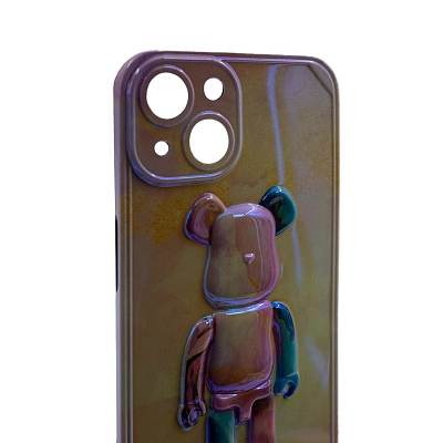 Чехол для iPhone 13 с 3D мишкой Голографический 400_400_533572