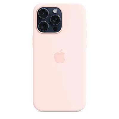 Чехол для iPhone 15 Pro Silicone Case with MagSafe - Light Pink 400_400_124737