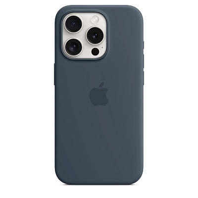 Чехол Apple iPhone 15 Pro Silicone Case with MagSafe -  Storm Blue 400_400_641710