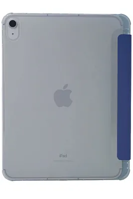 Прозрачный чехол-книжка для iPad 10 с тройным загибом Синий 400_400_121614