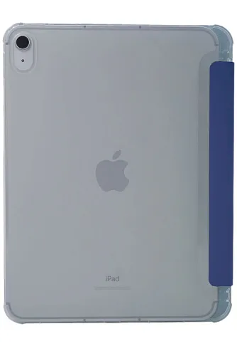 Прозрачный чехол-книжка для iPad Air 4/5 10.9 с тройным загибом Синий 250_100_121654