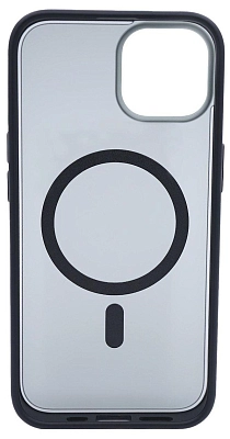 Чехол для iPhone 14 Plus матовый с MagSafe Черный 400_400_533751