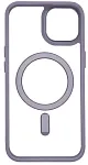 Чехол прозрачный с цветным бортиком MagSafe iPhone 14 Голубой 250_100_535047