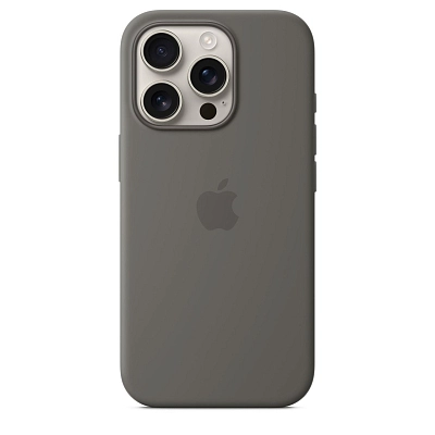 Чехол Apple iPhone 16 Pro Silicone Case with MagSafe - Stone Gray 400_400_641833