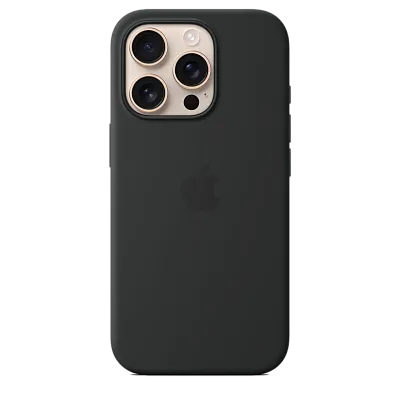 Чехол для iPhone 16 Pro Max Silicone Case with MagSafe - Black 400_400_176099