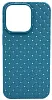 Плетеный Силиконовый чехол для iPhone 14 Pro Max Синий 100_100_137640