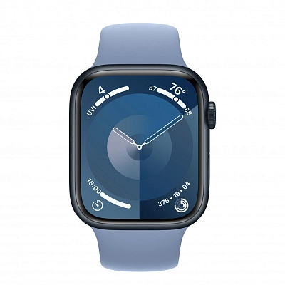 Часы Apple Watch Series 9 41mm Midnight Aluminium Case Sport Band Winter Blue M/L 400_400_640240