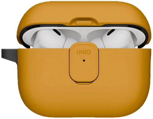 Чехол для AirPods Pro 3 Uniq Clyde - Racing Yellow/Dark Grey 250_100_623893