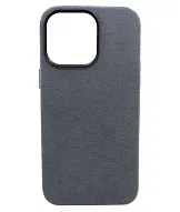 Чехол из алькантары для iPhone 14 Pro с MagSafe Серый 500_191_124957