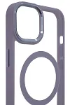 Чехол прозрачный с цветным бортиком MagSafe iPhone 14 Plus Голубой 250_100_125040