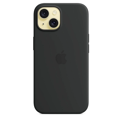 Чехол для iPhone 15 Silicone Case with MagSafe - Black 400_400_642107