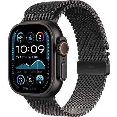 Часы Apple Watch Ultra 2 49mm Black Titanium Case GPS+Cellular Titanium Milanese Loop Black L 400_400_191310