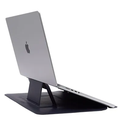 Чехол для MacBook 16.2 WiWU Skin Pro Slim Stand Sleeve с подставкой Blue 400_400_130454