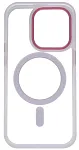 Чехол прозрачный с цветным бортиком MagSafe iPhone 14 Pro Прозрачный 250_100_535023