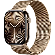 Часы Apple Watch Series 10 42mm Titanium Case Milanese Loop Gold 500_191_328475