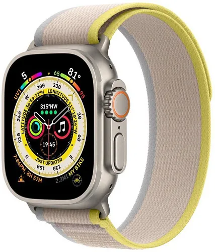 Ремешок Apple Watch Ultra 49 мм Trail Loop Yellow/Beige S/M 250_100_117633