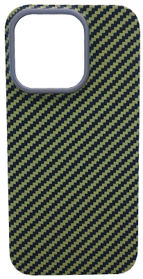 Карбоновый чехол для iPhone 14 Pro Max KZDOO Kevlar Зеленый 400_400_532240