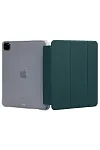 Прозрачный чехол-книжка для iPad Pro 12.9 с тройным загибом Темно-зеленый 250_100_121736