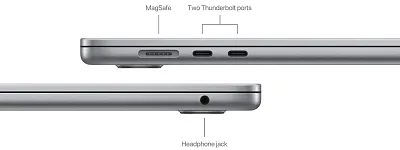 Ноутбук Apple MacBook Air 13" M2 8GB 256 GB SSD Space Gray (MLXW3) 400_400_327767