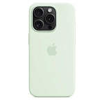 Чехол Apple iPhone 15 Pro Max Silicone Case with MagSafe - Soft Mint 250_100_641688