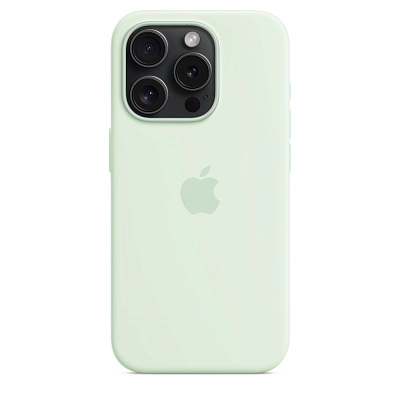 Чехол Apple iPhone 15 Pro Max Silicone Case with MagSafe - Soft Mint 400_400_641688