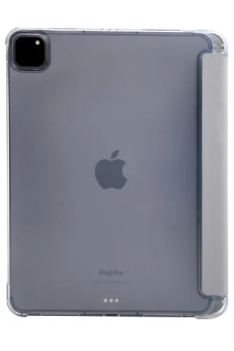 Прозрачный чехол-книжка для iPad Pro 11 с тройным загибом Серый 250_100_121689