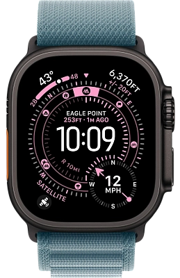 Часы Apple Watch Ultra 3 49mm Titanium Case Black / Alpine Loop Light Blue M 400_400_551009