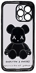 Чехол для iPhone 14 Pro прозрачный с 3D мишкой Черный 250_100_534118