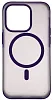 Чехол для iPhone 14 Pro Max Wlons с MagSafe прозрачный матовый с рамкой Фиолетовый 100_100_533905