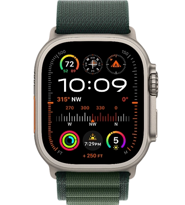 Часы Apple Watch Ultra 2 49mm Titanium Case GPS+Cellular Alpine Loop Dark Green M 400_400_640714