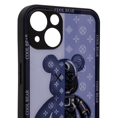 Чехол с мишкой для iPhone 13 Синий 400_400_535106