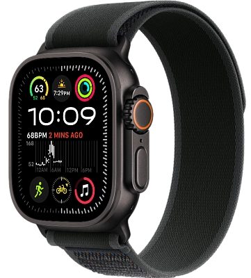 Часы Apple Watch Ultra 2 49mm Black Titanium Case GPS+Cellular Trail Loop Black M/L 400_400_640673