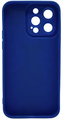 Силиконовый чехол для iPhone 13 Pro с 3D мишкой Синий 400_400_137732