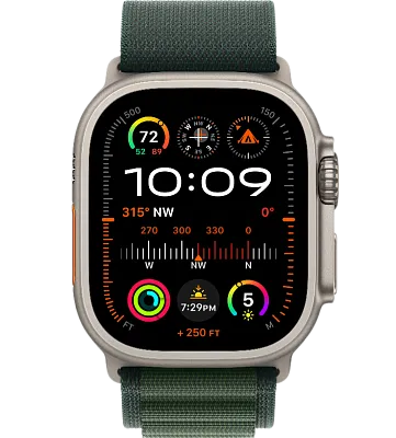 Часы Apple Watch Ultra 2 49mm Titanium Case GPS+Cellular Alpine Loop Dark Green M 400_400_191394