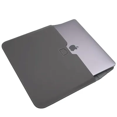 Кожаная сумка-чехол DDC Sleeve with Stand на MacBook 15/16.2 Серый 400_400_131277