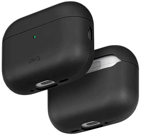Кожаный чехол для AirPods Pro 3 Uniq Lyden VEX Vegan Leather - Dallas Black 250_100_623923