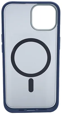 Чехол для iPhone 14 матовый с MagSafe Синий 400_400_534220