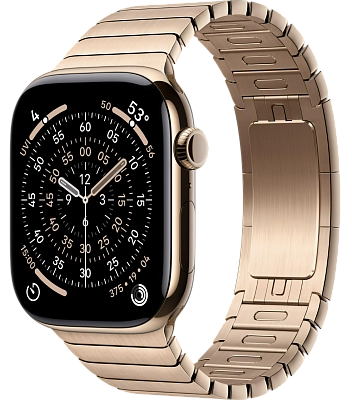 Часы Apple Watch Series 11 46mm Titanium Case Link Bracelet Gold 400_400_550972