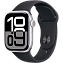 Часы Apple Watch Series 10 42mm Silver Aluminium Case GPS Sport Band Black M/L