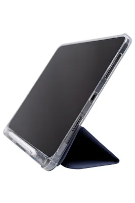 Прозрачный чехол-книжка для iPad Pro 11 с тройным загибом Синий 400_400_121692