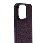 Плетеный Силиконовый чехол для iPhone 14 Pro Max Фиолетовый 250_100_121329
